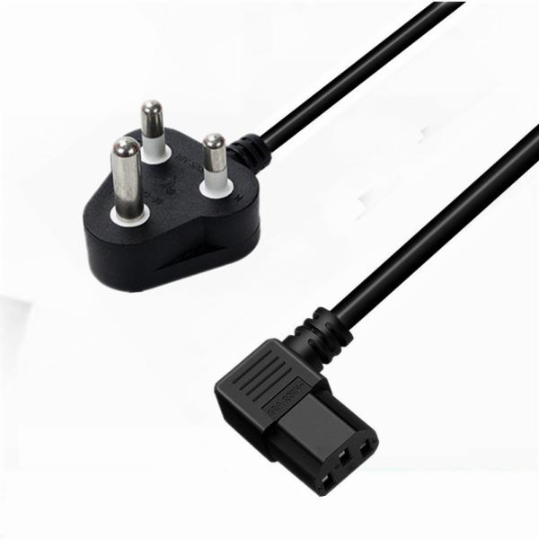 PVC RUBBER Conductor 16A 250V SABS South Africa Power Cord for Consumer Electronics