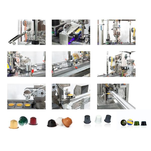 Single Lane 0.8MPa K Cup Filling And Sealing Machine