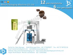 Wholesale Fully automatic real bean coffee packing machine with 4-heads linear weigher from china suppliers