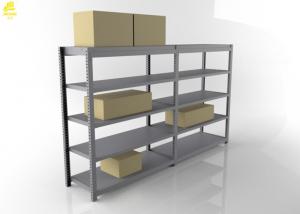 Wholesale Five Levels Light Duty Storage Rack , 450mm Wide 2400mm High Gray White Steel Storage Rack from china suppliers