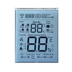 Wholesale Transparent HTN LCD Panel Monochrome Segment LCD Display Panel For Thermostat from china suppliers