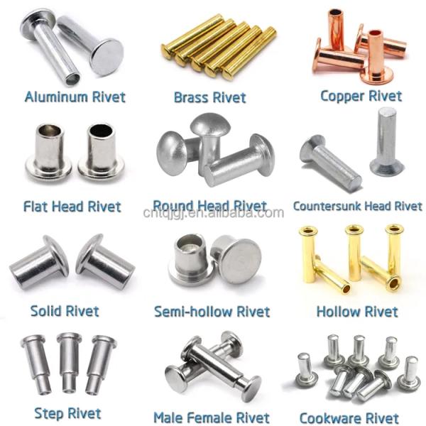Customized Non-Standard Semi-Tubular Hollow Rivet M2.5-M6.3 Bright Finish for Home Appliances in Bright Uncoated Aluminium