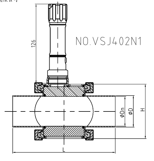 Weld Ends Flow Sanitary DN100 Sight Glass for pipeline