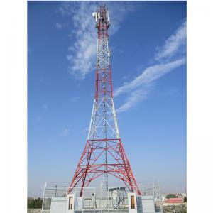 China Radio Antennas 30 Meter Telecom Tower Connecting Plates Bolts Nuts on sale