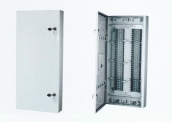Wall Mount Fiber Box For LSA Module , 100 - 1600 Pair Key Lock Cable Distribution Cabinet