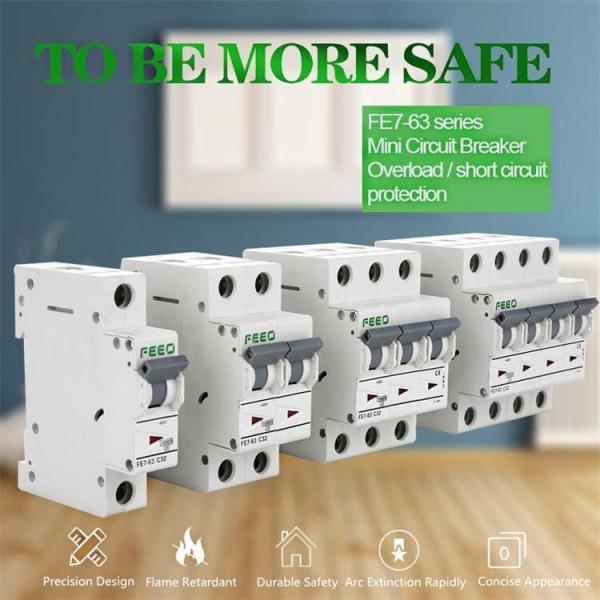 63A 400V AC Miniature Circuit Breaker IEC60947 Standard CE Certified