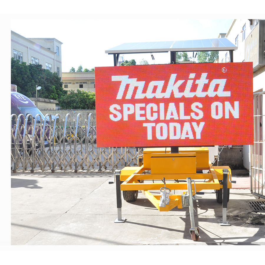 Trailer Mobile Led Advertising Display with 70° Viewing Angle and 60HZ/50HZ Power Input