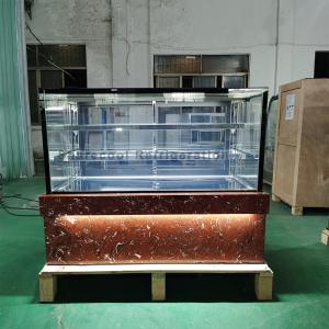 China 3 Layer Cake Display Refrigerator Stainless Steel Base Display Fridge For Bakery on sale