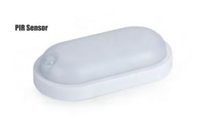 China Oval PIR Surface Mounted LED Bulkhead Light IP54 on sale