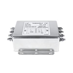 High Current High Voltage Three Phase Four Line EMI Filter AC RFI Filter 520V 50A