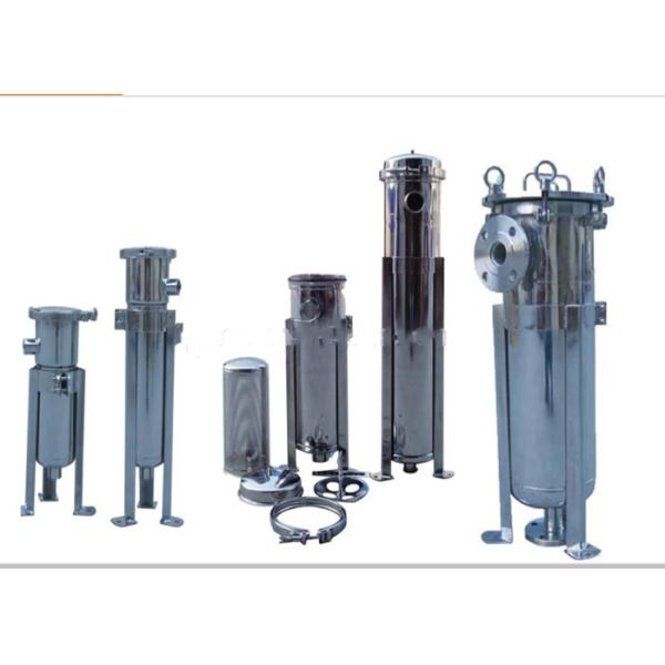 High Flow Rate Multi Cartridge Filter Housing , SS Water Filter Housing