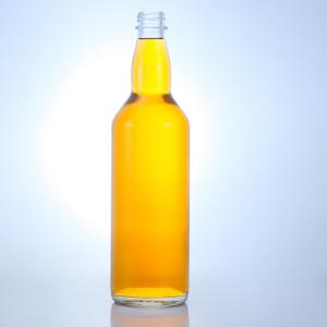 Wholesale Customized 750ml Glass Liquor Bottle with Unique Neck Design and Cork Sealing Type from china suppliers