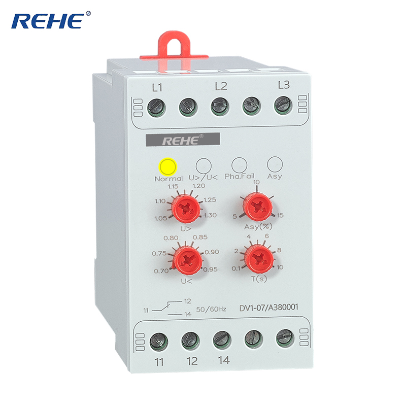 DV1-07 AC/DC Supply Voltage Three Phase Relay Voltage Monitoring Device