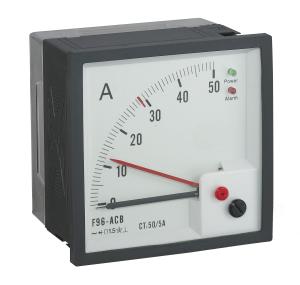 Wholesale 96 *96mm Analog Panel Ammeter Squre Type 90 Degree With Red Line Alarm Output from china suppliers