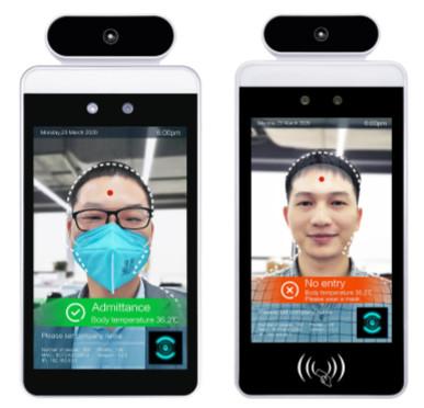 Quality temperature measurement face recognition network time attendance access control power supply facial recognition device for sale