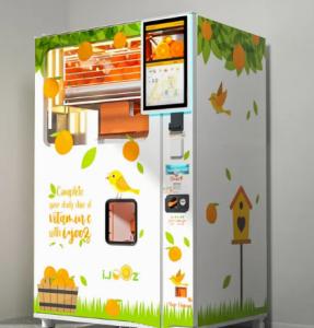 Wholesale Bill Acceptor 800W Automatic Juice Vending Machine With Canopy from china suppliers
