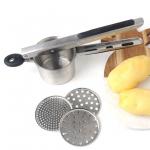 China Amazon Hotsale Potato Garlic Press for mashing potato with three blade for sale