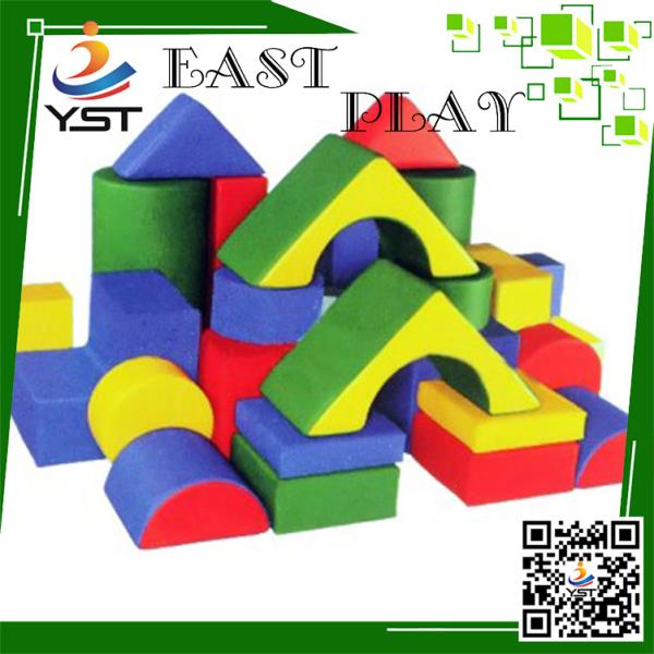 Quality Colorful Soft Play Sponge , Soft Baby Blocks D4605 No Toxic For Preschool for sale