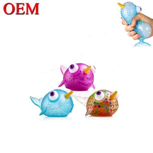 OEM Squishy Stress Balls Toy OEM Color Changing Gel Stress Ball Made TPR Silicone Toy For Kids
