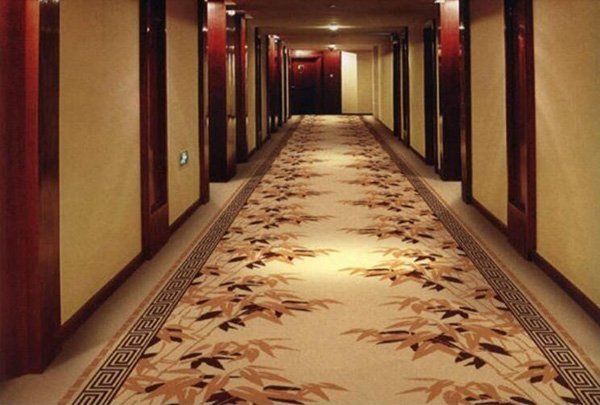 4m Width Golden Hotel Corridor Decorative Axminster Carpet For Sales With Low Prices