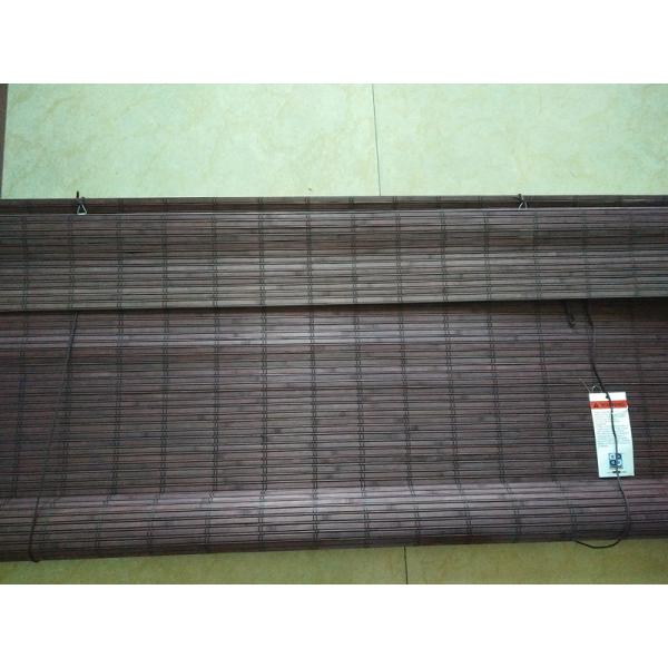 Smooth Surface Bamboo Roman Blinds , Industrial Indoor Bamboo Window Shades