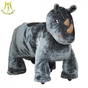 China Hansel plush motorized animals from china and used children ride on toys with stuffed animal scooter electric on sale