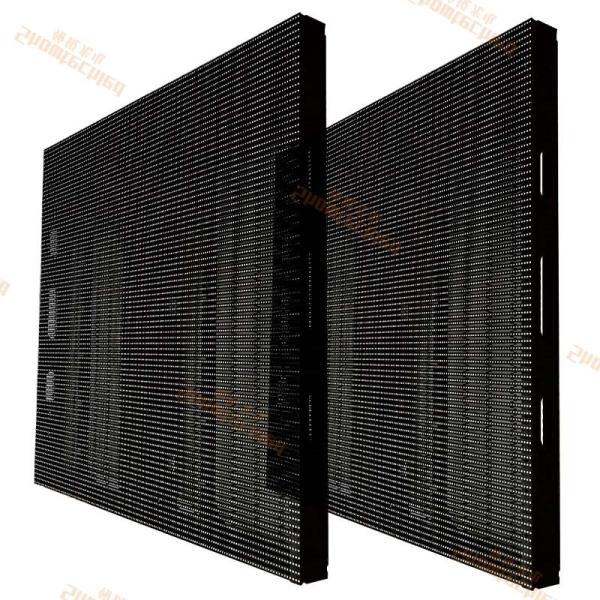 Quality Waterproof Mesh LED Display Outdoor LED TV Display For Curtain Window Glass for sale