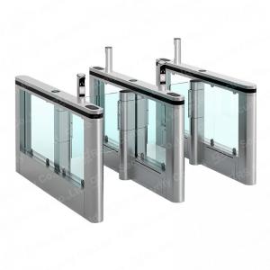Wholesale Face Recognition Speed Gate Turnstile Anti Climbing Manual/Semi Automatic Slim Turnstiles from china suppliers