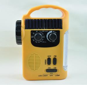 China RD339 Solar Dynamo Powered AM FM Radio with 5 LEDs Flashlight 8 LEDs Emergency Lamp For Outdoor Activities on sale