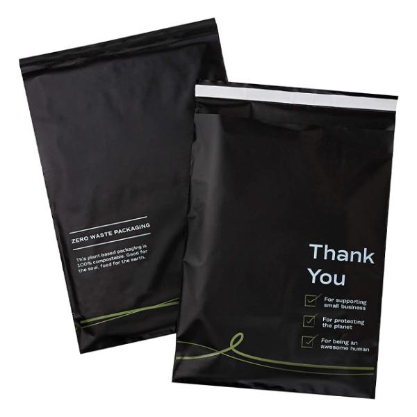 Quality Custom Printed Cornstarch Made Biodegradable Compostable Eco Plastic Mailing Bags for sale