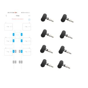 China Bluetooth Eight Sensors Smart Tire Pressure Monitoring System on sale