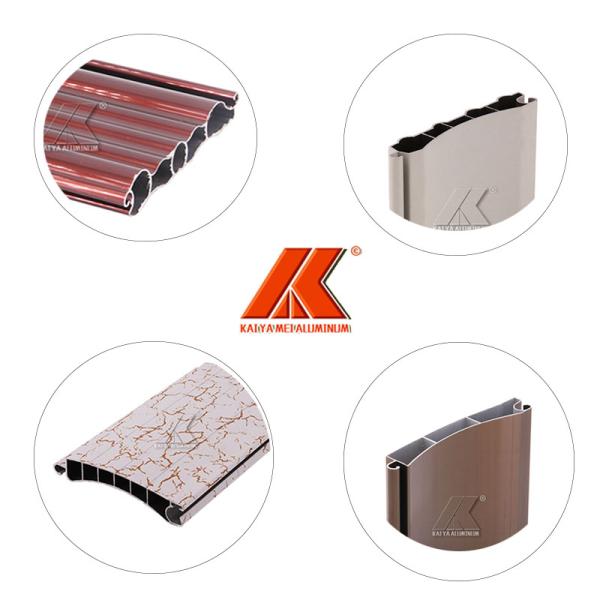 China Top Brand Customized Color Open Easily Roller Shutter Extrusion aluminium profile shape in Dali