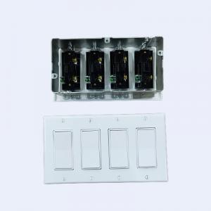 China RUFFIN Four Gang Wall Light Switch Plaster Ring Pre Fabrication on sale