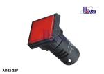 Square Shape Safe Led Indicator Lamp Red Led Panel Mount Indicators