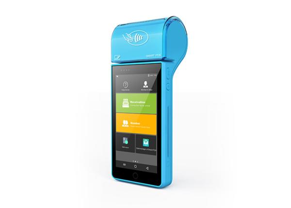Android Portable Mobile Handheld POS Terminal With Magnetic Stripe Reader EMV