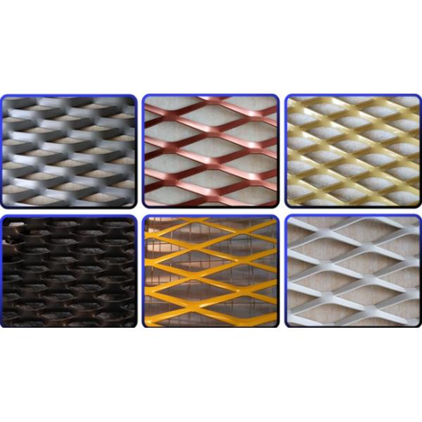 6mm Architectural Decorative Aluminium Diamond Mesh Sheet For Curtain Wall Covering