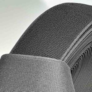 Wholesale Black 40mm*380mm Elastic Hook And Loop Strap OEM Elastic Loop Tape from china suppliers