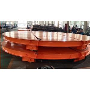 Wholesale OEM Electric Powered Flat Turntable Warehouse Transfer Cart 10ton -50ton from china suppliers