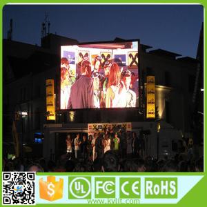 Wholesale RGB Large Outdoor Led Display Screens 1920Hz Refresh Rate 1/4 Scan 10 Mm Pixel Pitch from china suppliers