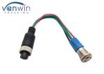 12MM 4 Pin Aviation audio control push / switch Button I/O inputs for MDVR