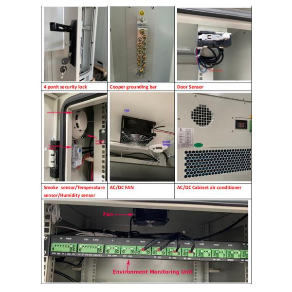 IP55 30U Floor Standing Telecom Cabinet 19 Inch Rack Enclosure