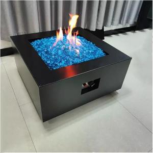 Wholesale High Temperature Black Color Square Steel Gas Patio Heater Fire Table from china suppliers
