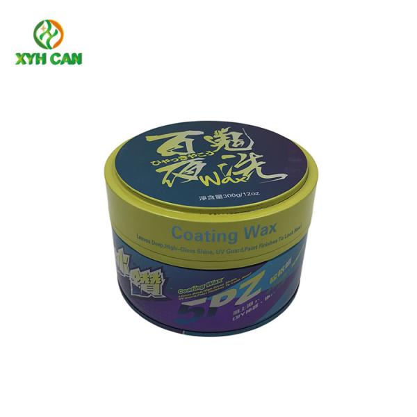 Wax Tin Can Custom Printed 6oz High Round Flat Shape Candle Tins 500ml
