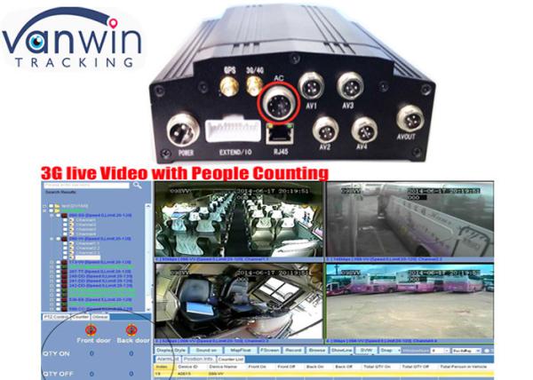 Quality Network HDD Storage Bus Mobile DVR Recorder Anti Vibration 4 CH for sale