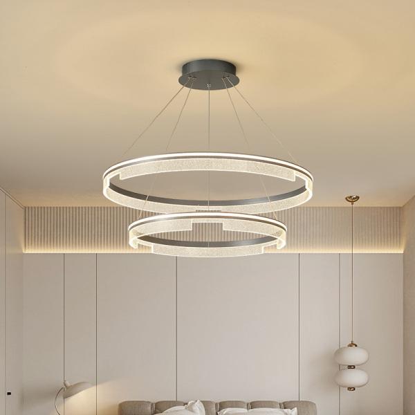 Polishing Metal Material LED Contemporary Round Chandelier 20 - 30m²