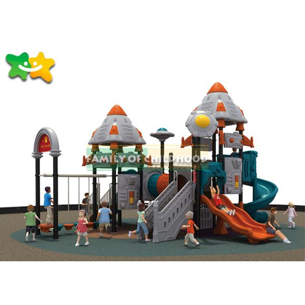 Shopping Mall Plastic Playground Slide Professional Design Non Fade Color