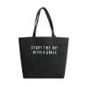 Buy cheap 5OZ Long Handle Black Reusable Cotton Canvas Tote Bag With Rope Handles from wholesalers