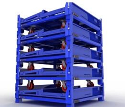 Transport Packaging Wire Mesh Metal Pallet Cage Four Wire Mesh 