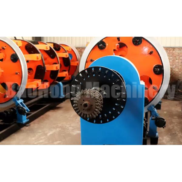 PLC Control Steel Wire Armouring Machine 100% Back Twist