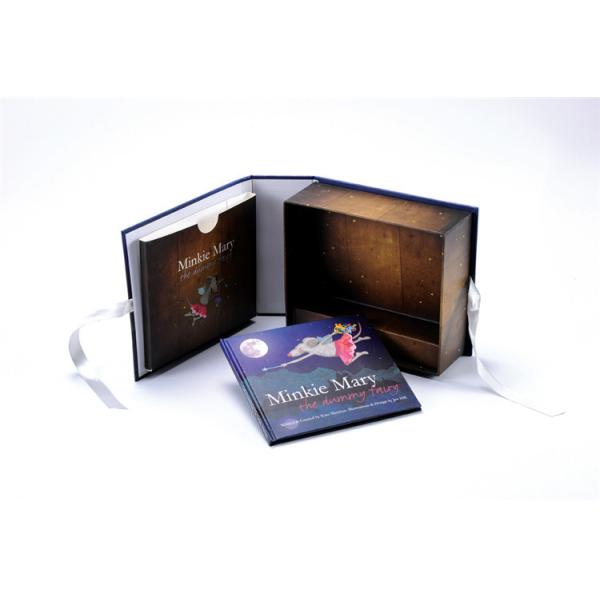 Gloss Lamination Rigid Cardboard Box , Cardboard Gift Packaging Box For Story Book
